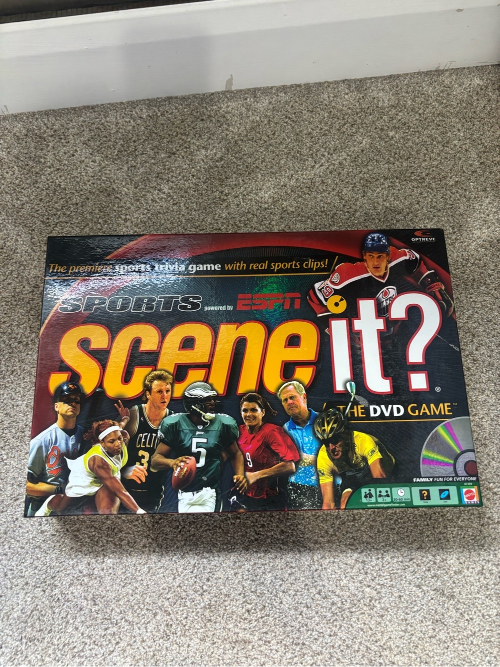 Scene It Sports ESPN Edition The DVD Game Complete board game family game night